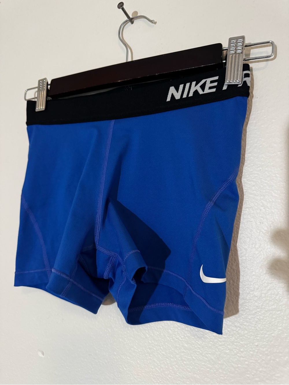 Nike Pro Gym Shorts Blue Juniors size Small